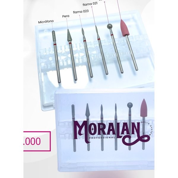 Kit de Puntas de Manicura Rusa Moralan
