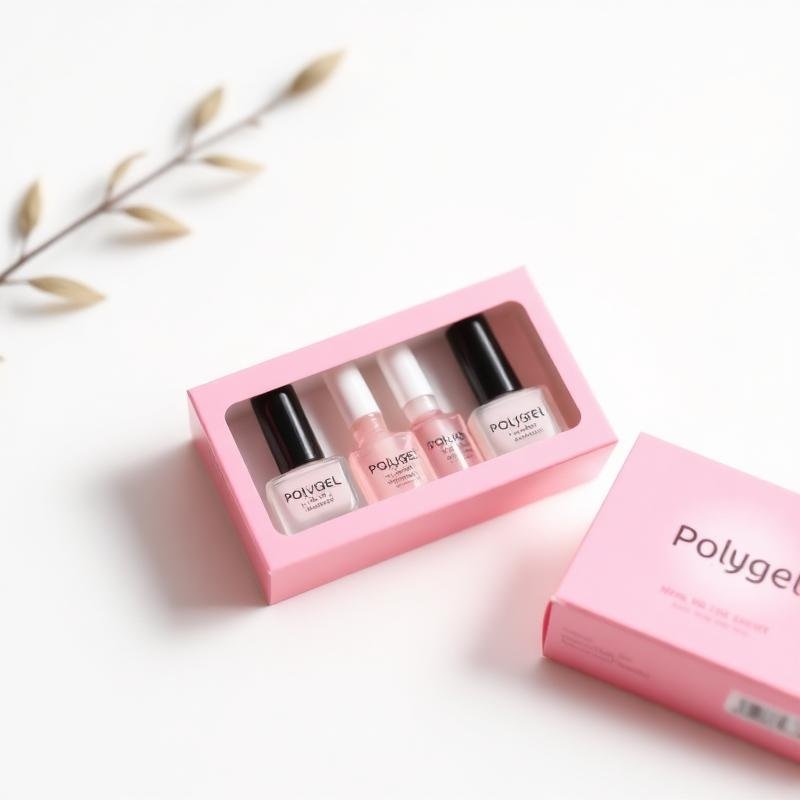 Kit polygel rosa